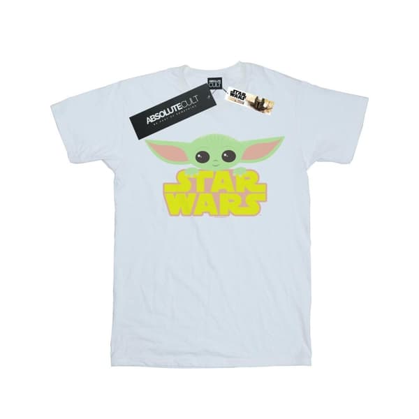 Star Wars Girls The Mandalorian The Child And Logo T-shirt i bomull
