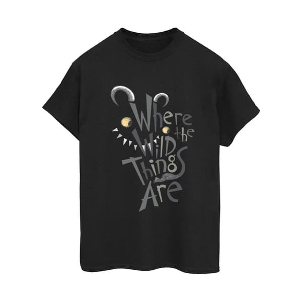 Where The Wild Things Are Boyfriend-t-shirt i bomull för damer/damer