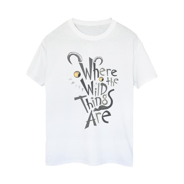 Where The Wild Things Are Boyfriend-t-shirt i bomull för damer/damer