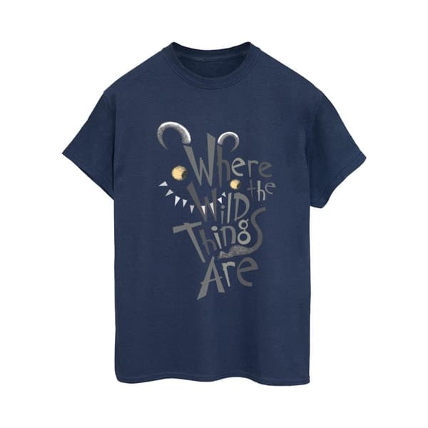 Where The Wild Things Are Boyfriend-t-shirt i bomull för damer/damer