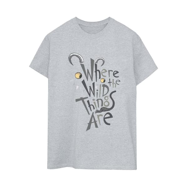 Where The Wild Things Are Boyfriend-t-shirt i bomull för damer/damer