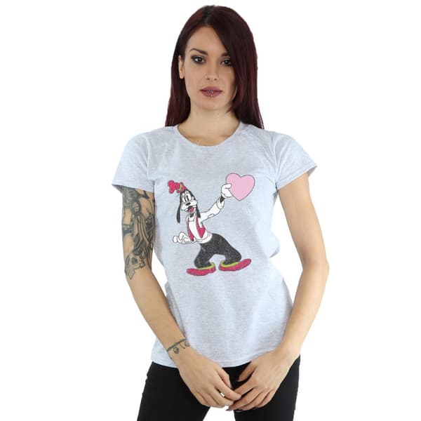 Disney Dam/Tjej - Goofy Love Heart T-shirt i bomull