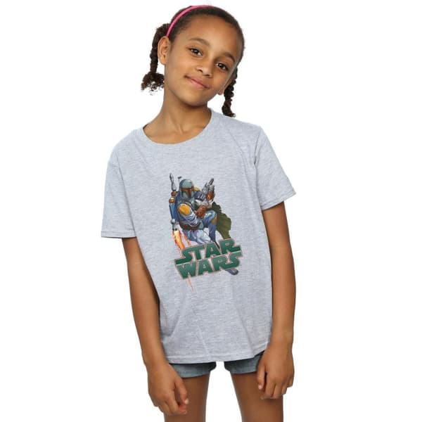 Star Wars Girls Boba Fett Fired Up Cotton T-Shirt