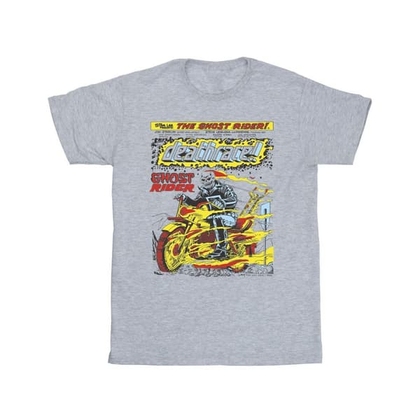 Marvel Girls Ghost Rider Chest Deathrace Cotton T-Shirt