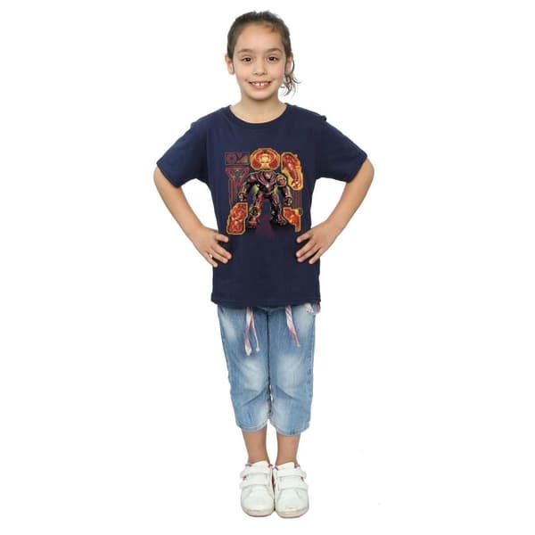 Marvel Girls Avengers Infinity War Hulkbuster Blueprint T-shirt i bomull