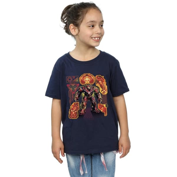 Marvel Girls Avengers Infinity War Hulkbuster Blueprint T-shirt i bomull