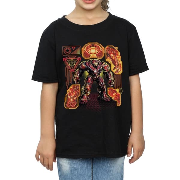 Marvel Girls Avengers Infinity War Hulkbuster Blueprint T-shirt i bomull