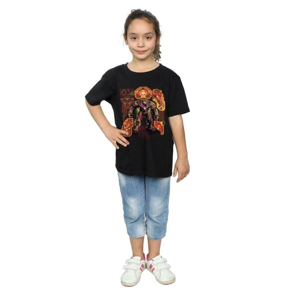 Marvel Girls Avengers Infinity War Hulkbuster Blueprint T-shirt i bomull