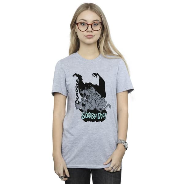 Scooby Doo Womens/Ladies Scared Jump Cotton Boyfriend T-Shirt