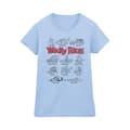 Miniatyrbillede 1 af 3: Wacky Races Womens/Ladies Car Lineup Cotton T-Shirt
