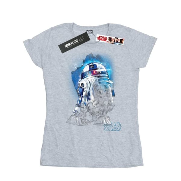 Star Wars Womens/Ladies The Last Jedi R2-D2 Brushed Cotton T-Shirt