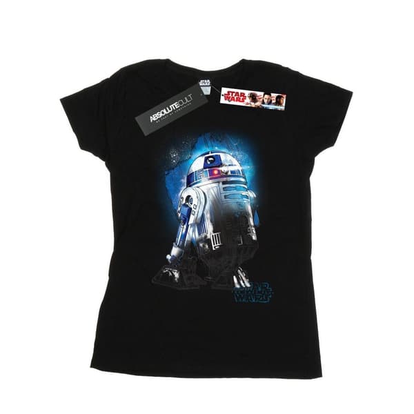 Star Wars Womens/Ladies The Last Jedi R2-D2 Brushed Cotton T-Shirt