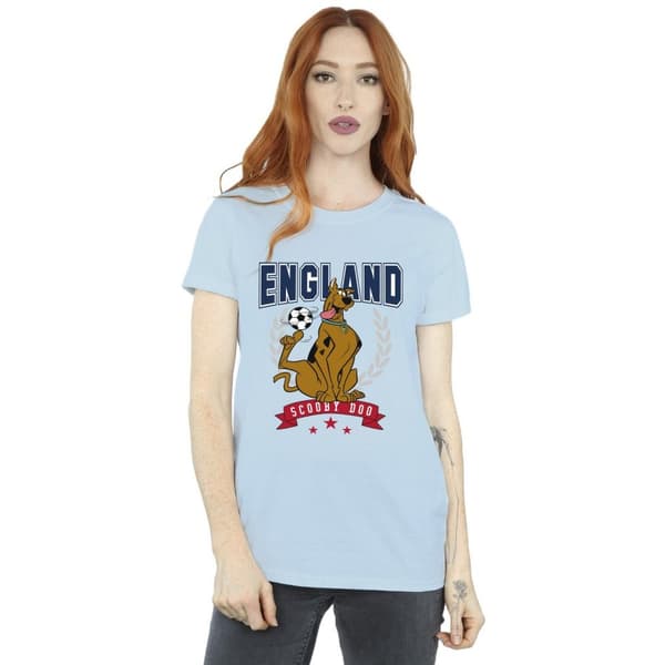 Scooby Doo Dam/dam England Football Boyfriend T-shirt i bomull