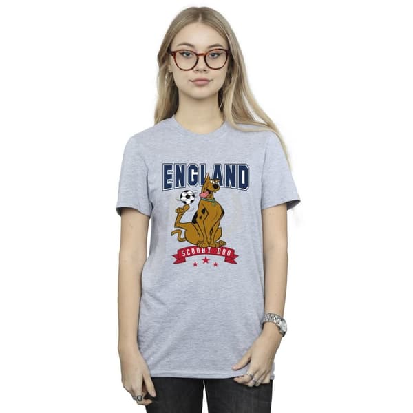 Scooby Doo Dam/dam England Football Boyfriend T-shirt i bomull