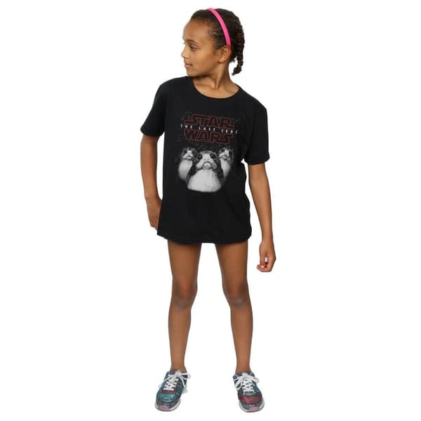 Star Wars T-shirt i bomull med Porgs från De sista jediriddarna