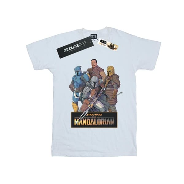 Star Wars Boys The Mandalorian Character Collage T-Shirt