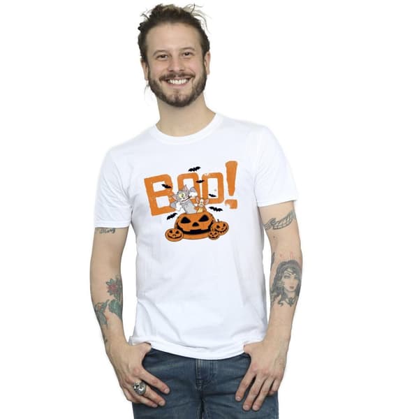 Tom & Jerry T-shirt för herrar Halloween Boo!