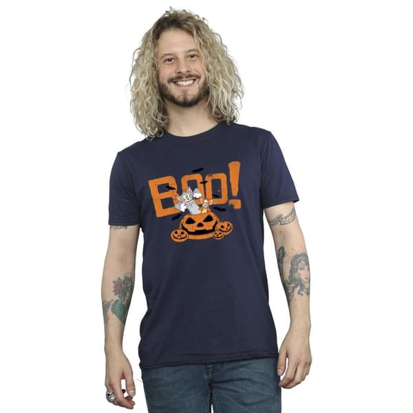 Tom & Jerry T-shirt för herrar Halloween Boo!