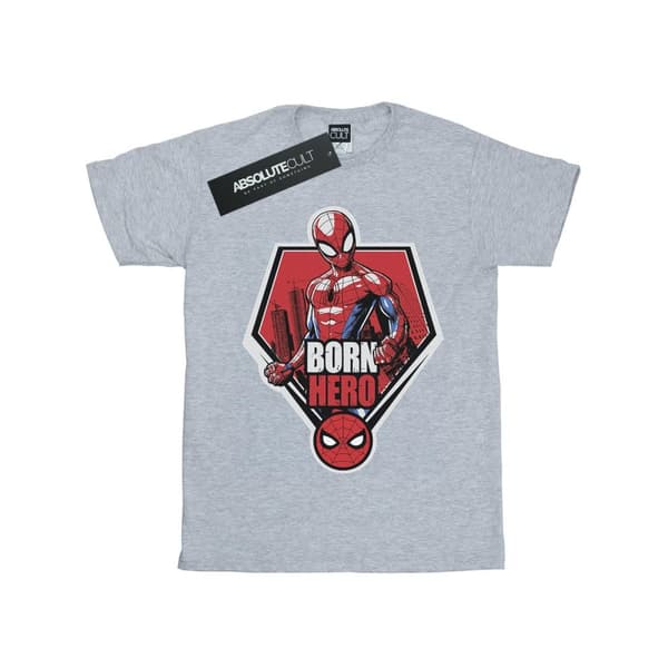 Marvel Mens Spider-Man Born Hero T-Shirt