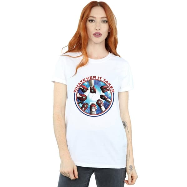 Marvel Womens/Ladies Avengers Endgame Whatever It Takes Fists Cotton Boyfriend T-Shirt