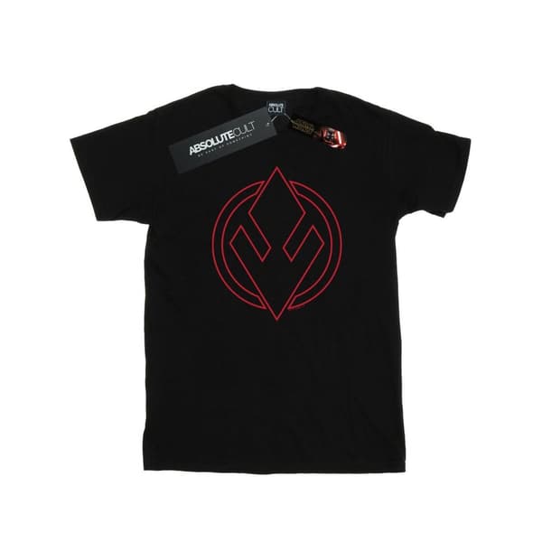 Star Wars Girls The Rise Of Skywalker Sith Order Insignia Cotton T-Shirt Black 3-4 Years