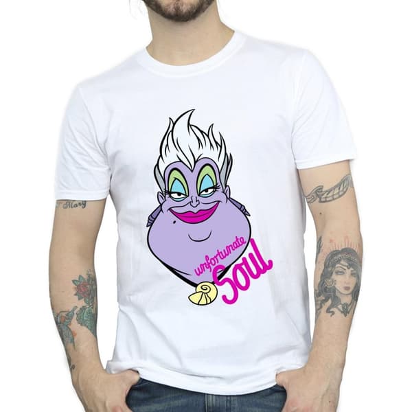 Disney Mens Villains Ursula Unfortunate Soul T-Shirt