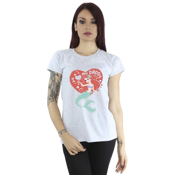 Disney Dam/Tjej Den lilla sjöjungfrun Love Daddy - T-shirt i bomull