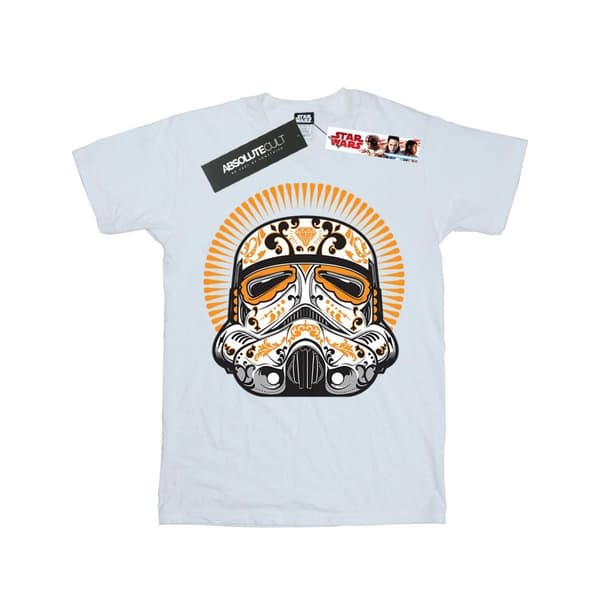 Star Wars Girls Stormtrooper Dia De Los Muertos Cotton T-Shirt