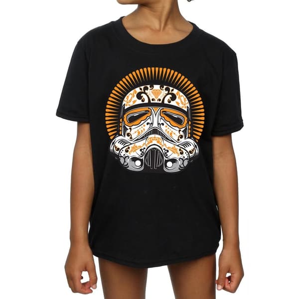Star Wars Stormtrooper Dia De Los Muertos T-shirt i bomull för flickor