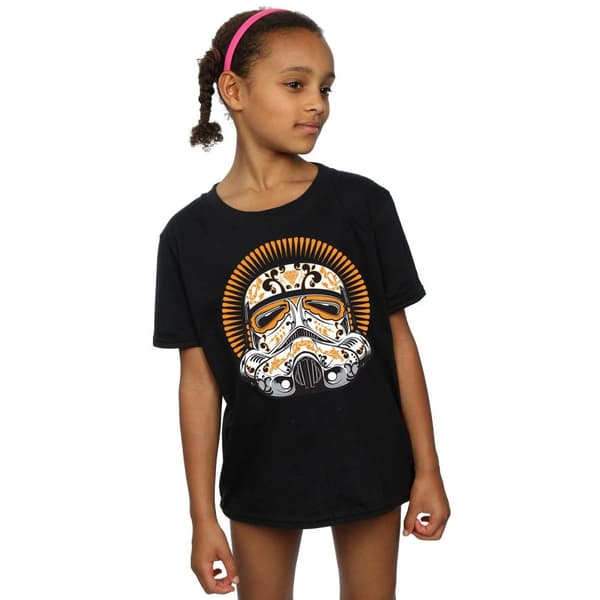 Star Wars Stormtrooper Dia De Los Muertos T-shirt i bomull för flickor