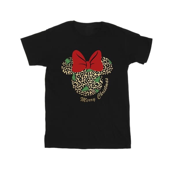 Disney Minnie Mouse Leopard Christmas T-shirt för herrar