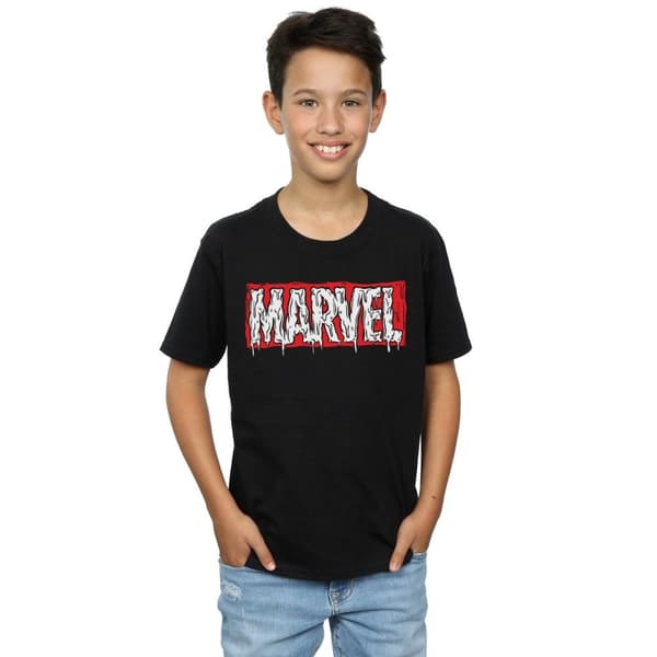 Marvel T-shirt med Drip-logotyp för pojkar