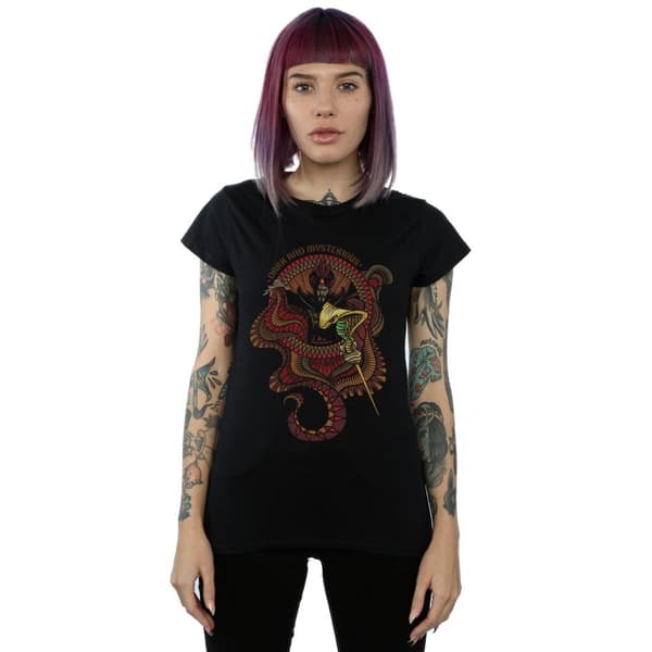 Disney Womens/Ladies Aladdin Movie Jafar Dark And Mysterious Cotton T-Shirt