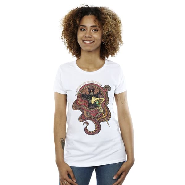Disney Womens/Ladies Aladdin Movie Jafar Dark And Mysterious Cotton T-Shirt