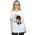 Miniatyrbilde 2 av 3: Star Wars Womens/Ladies Halloween AT AT Cotton Boyfriend T-Shirt