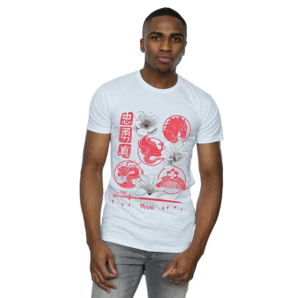 Disney T-shirt med ikoner från Mulan-filmen för herrar