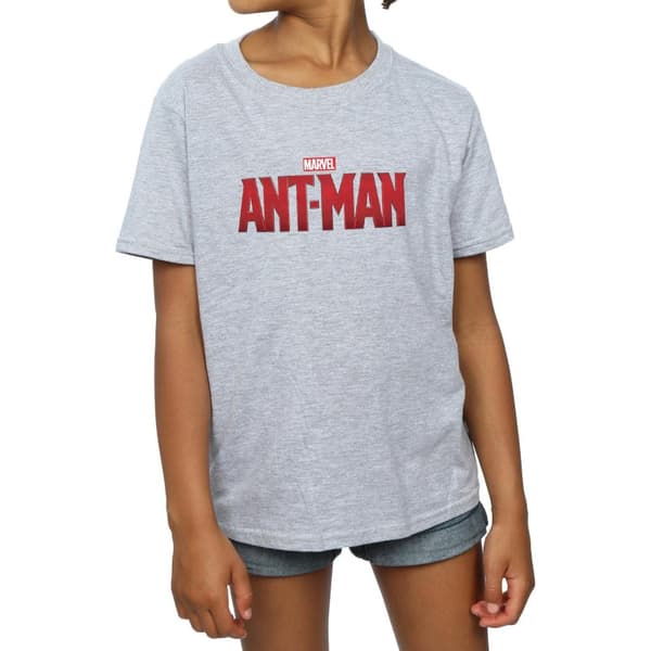 Marvel Girls Ant-Man Movie Logo Cotton T-Shirt