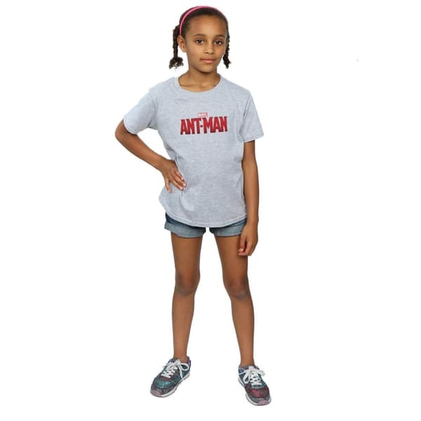 Marvel Girls Ant-Man Movie Logo Cotton T-Shirt