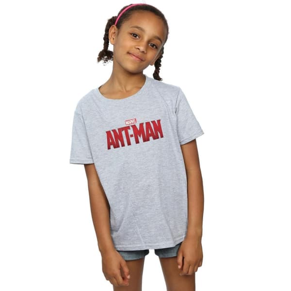 Marvel Girls Ant-Man Movie Logo Cotton T-Shirt
