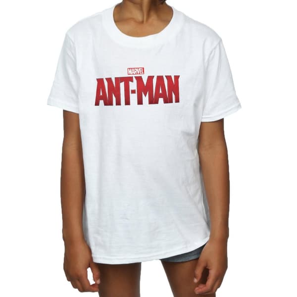 Marvel Girls Ant-Man Movie Logo Cotton T-Shirt