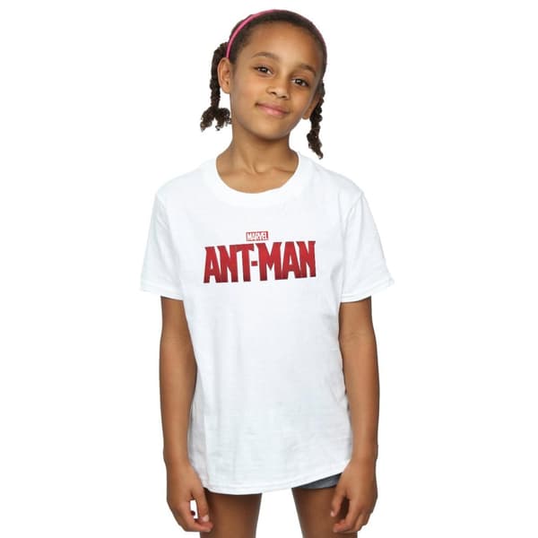 Marvel Girls Ant-Man Movie Logo Cotton T-Shirt