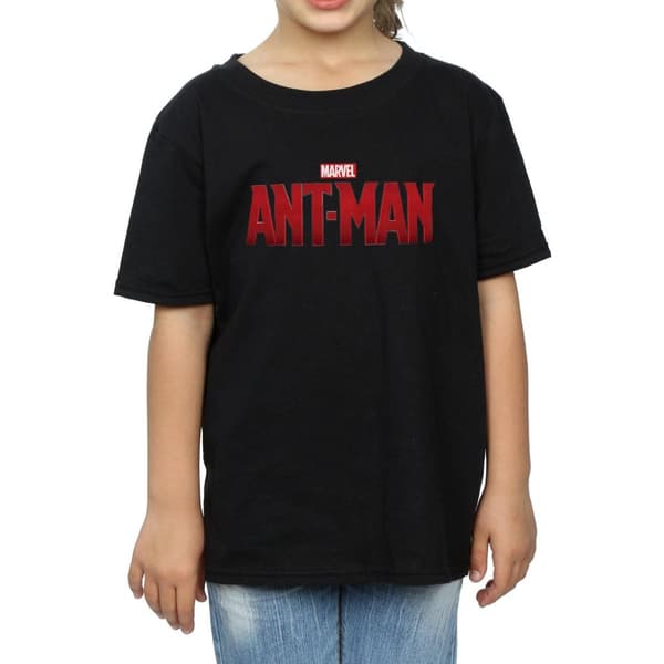 Marvel Girls Ant-Man Movie Logo Cotton T-Shirt