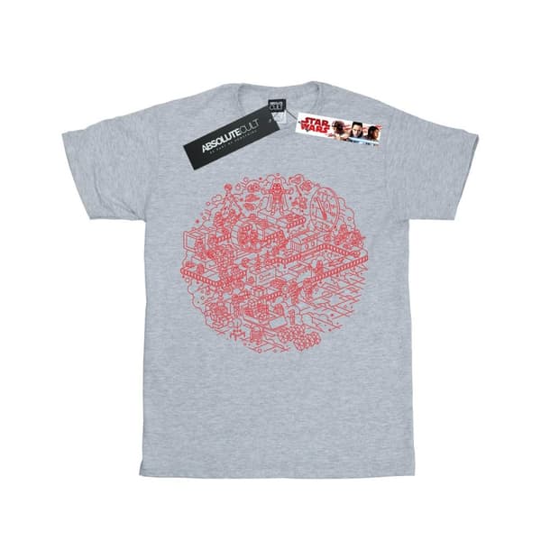 Star Wars Girls Christmas Death Star Cotton T-Shirt