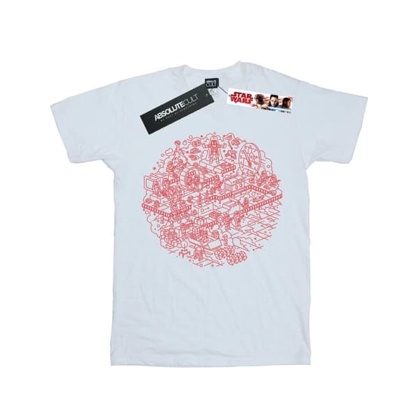 Star Wars Girls Christmas Death Star Cotton T-Shirt