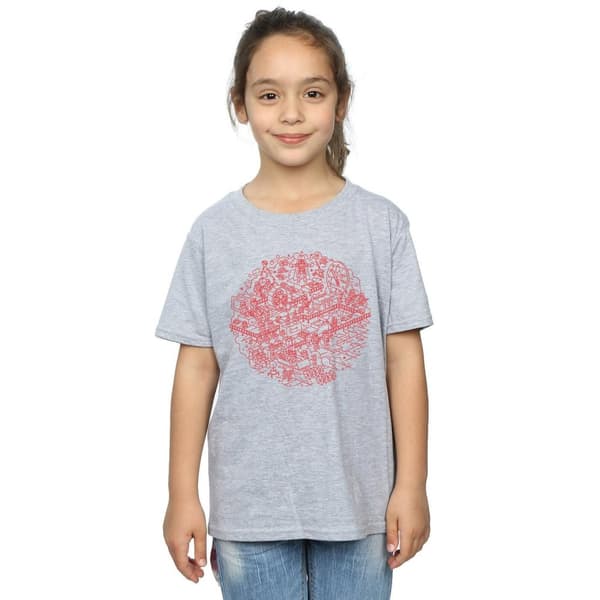 Star Wars Girls Christmas Death Star Cotton T-Shirt