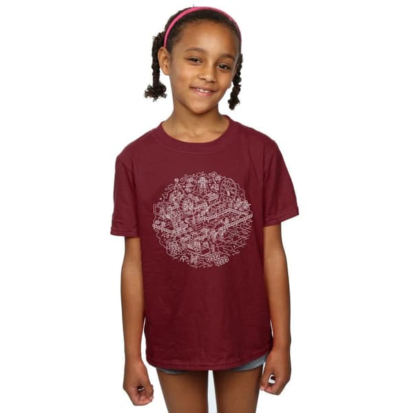 Star Wars Girls Christmas Death Star Cotton T-Shirt