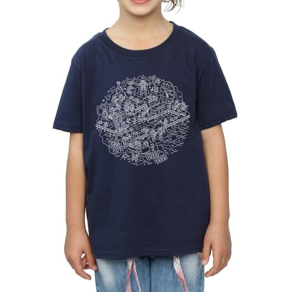 Star Wars Girls Christmas Death Star Cotton T-Shirt