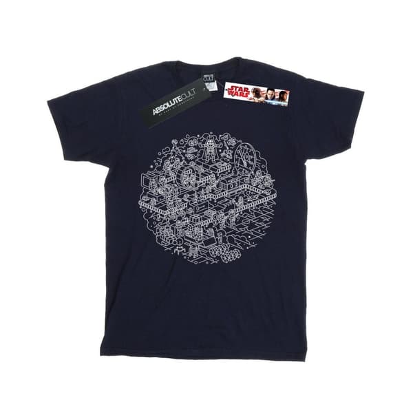 Star Wars Girls Christmas Death Star Cotton T-Shirt