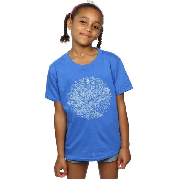 Star Wars Girls Christmas Death Star Cotton T-Shirt