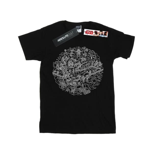 Star Wars Girls Christmas Death Star Cotton T-Shirt